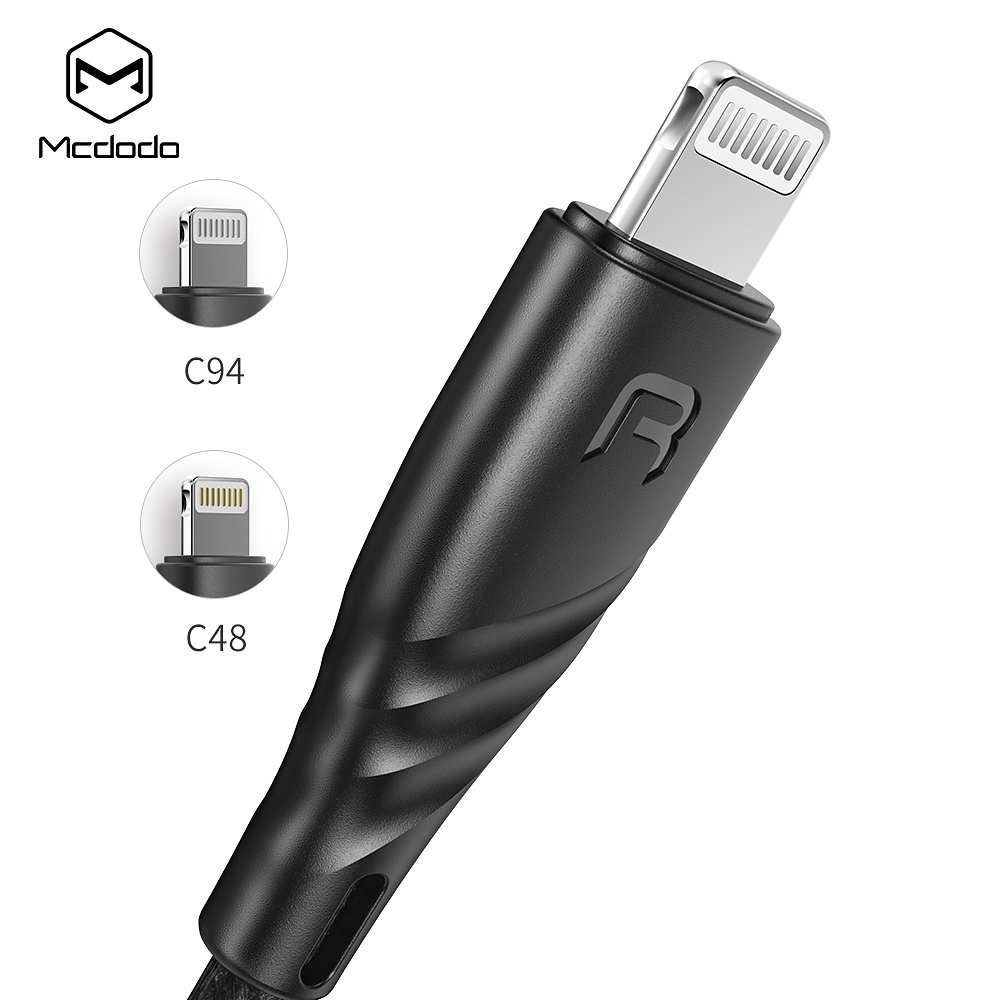 McDodo RCA-6252 USB-C kabel till Lightning med PD, 1.2m, svart
