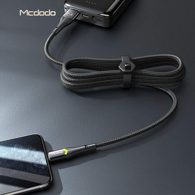 McDodo CA-7840-Magnificence Lightning-kabel, 2.4A, 1.2 m, svart