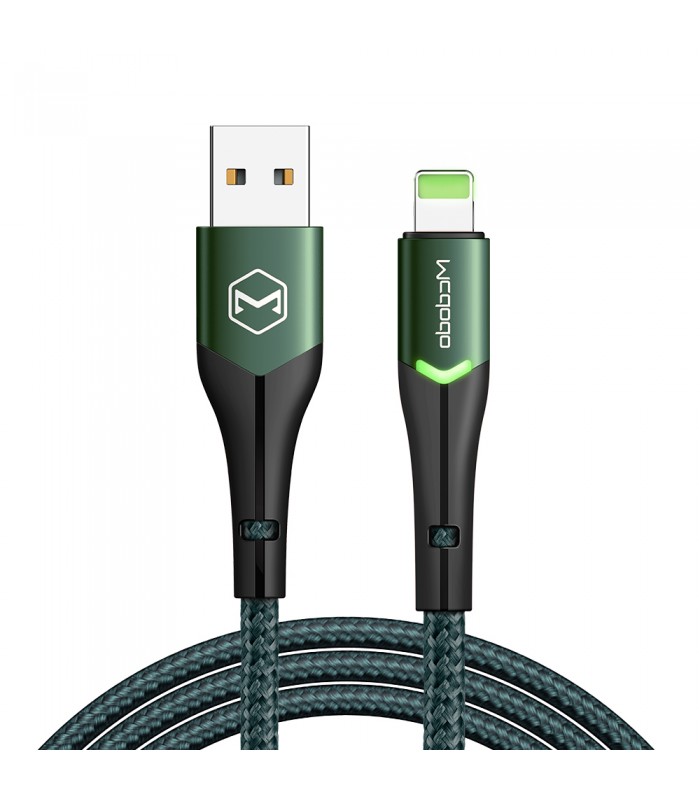 McDodo CA-7844 Magnificence Lightning-kabel, 2.4A, 1.8m, grön
