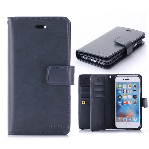 Mercury plånboksfodral med 9 kortplatser svart, iPhone 6