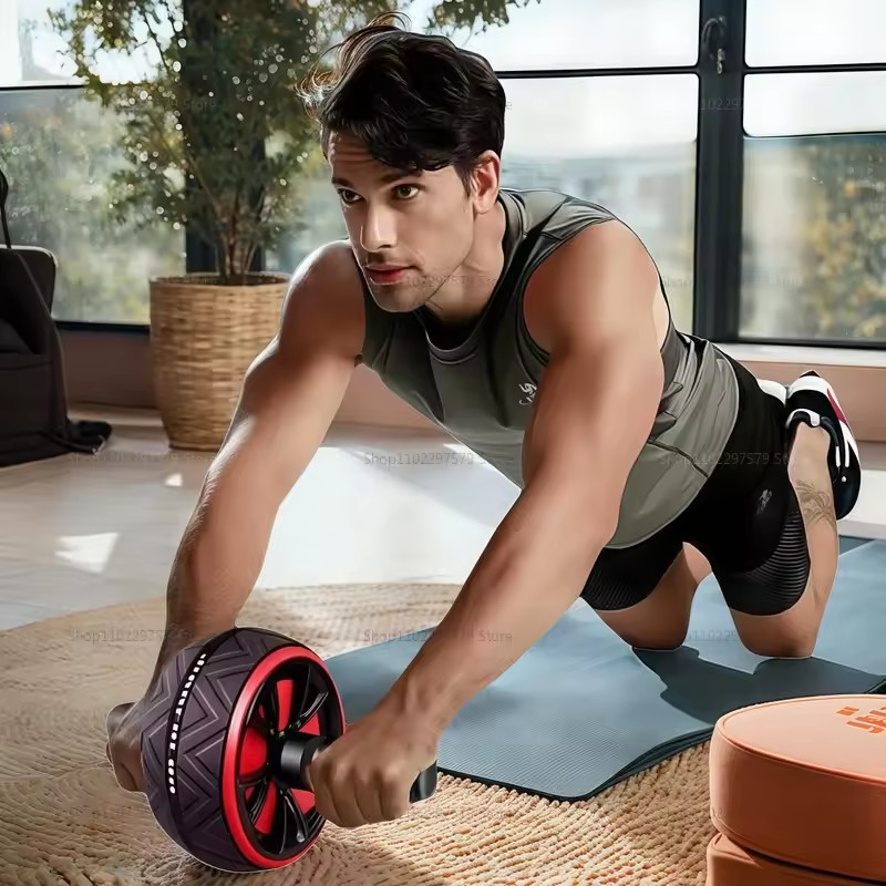 Muscle Roller maghjul med matta, 30x16cm