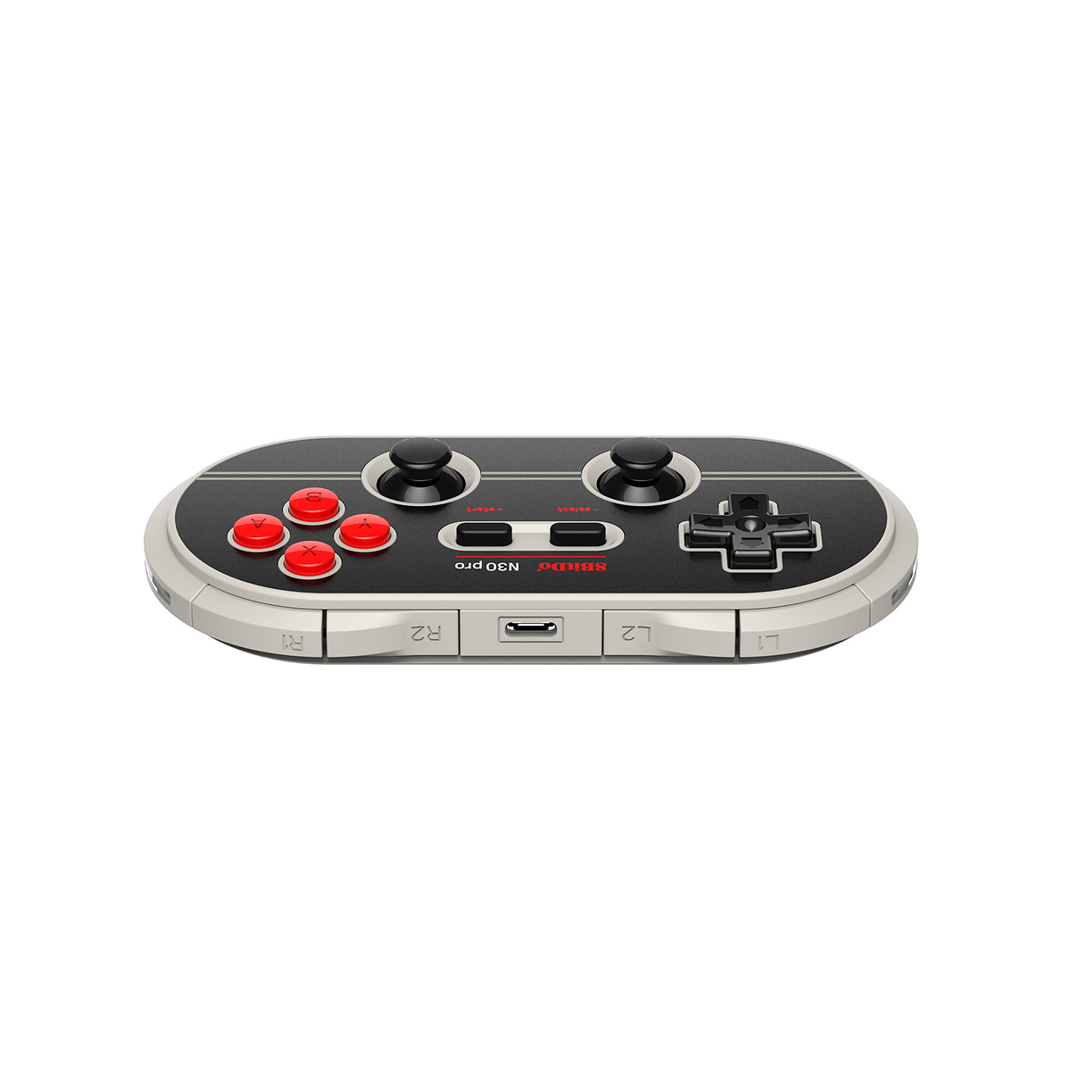 8bitdo N30 Pro 2, N Edition, Bluetooth handkontroll, grå