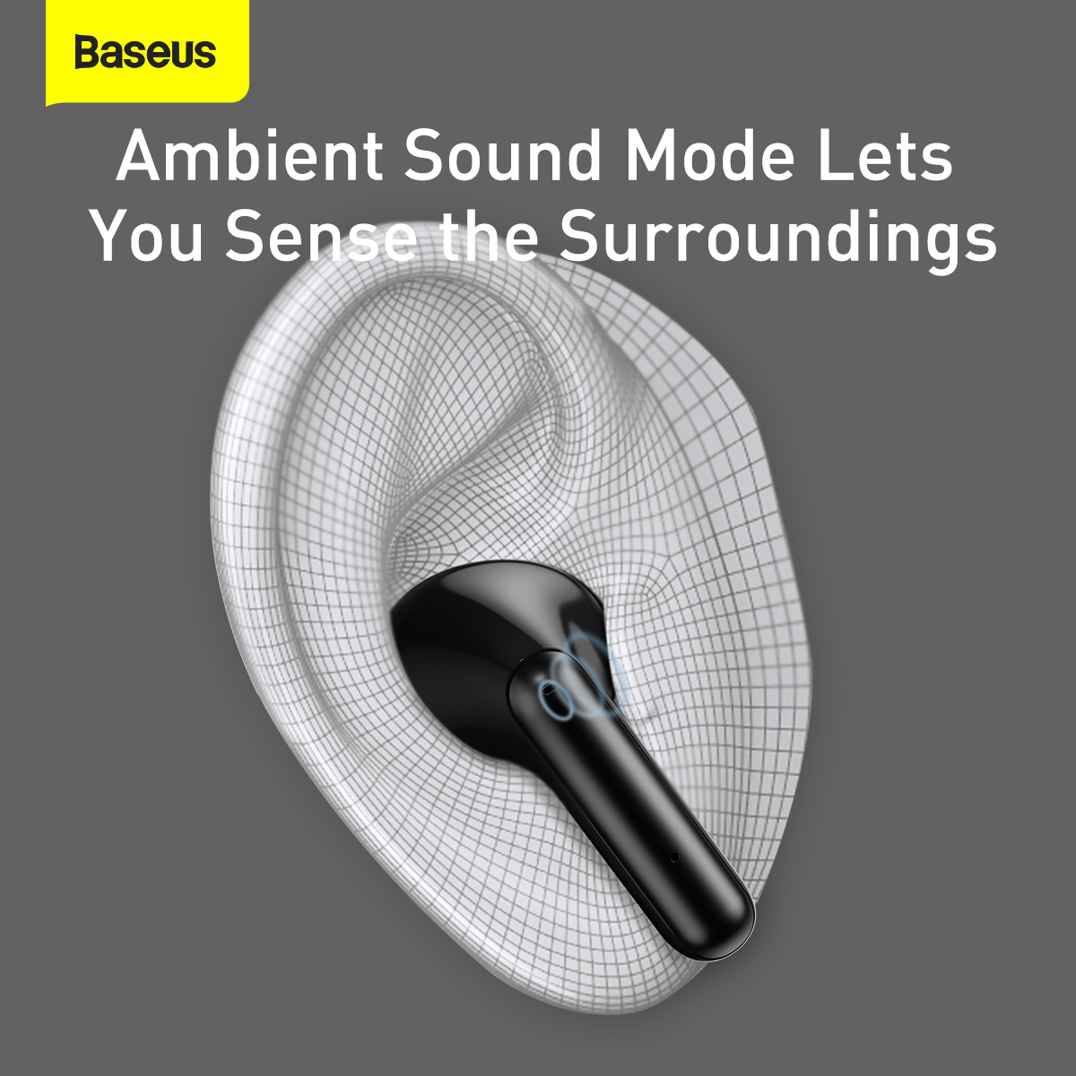 Baseus NGS1-01 S1 TWS trådlösa In Ear-hörlurar, svart