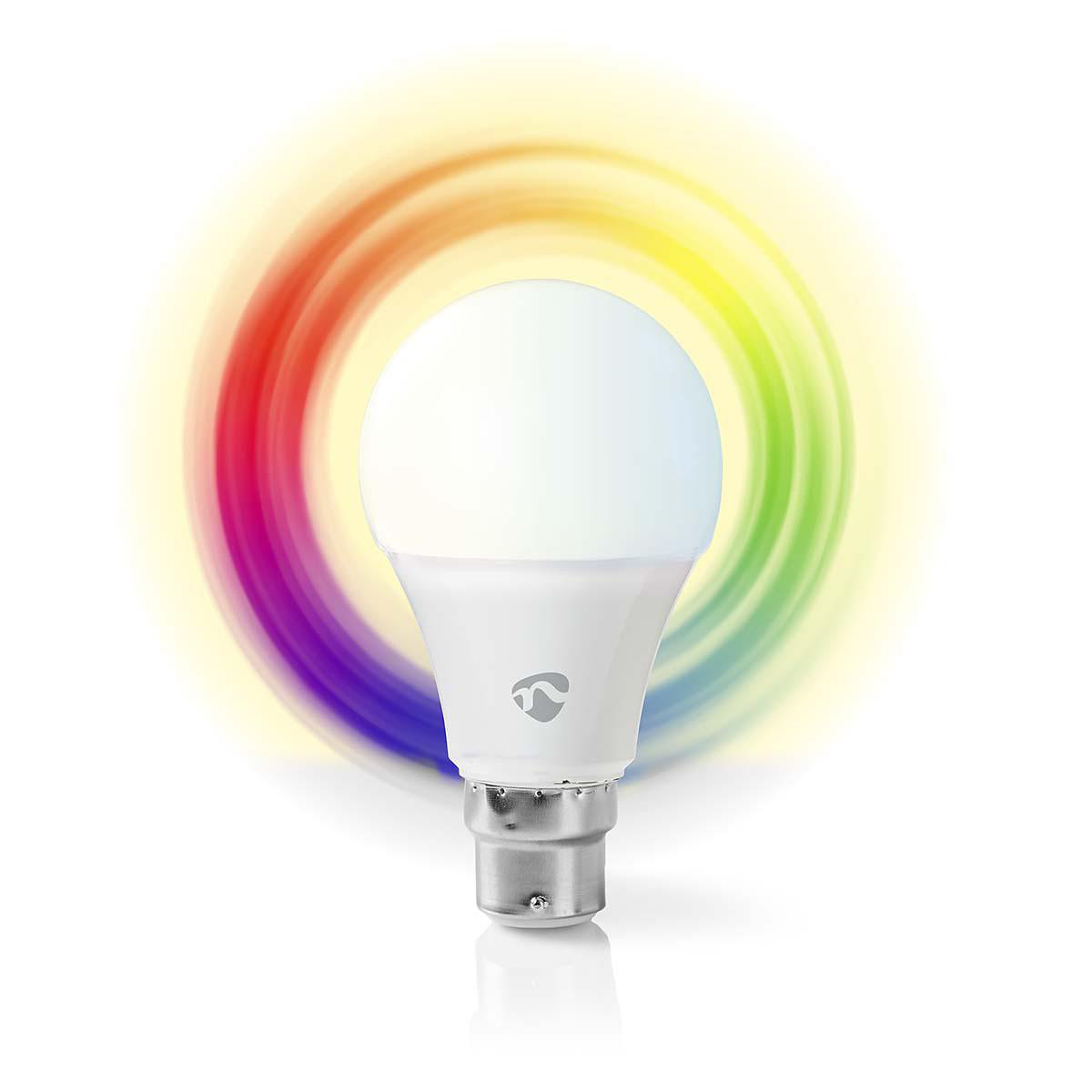 Nedis WiFi Smart LED-lampa B22 - Fullfärg och varmvitt