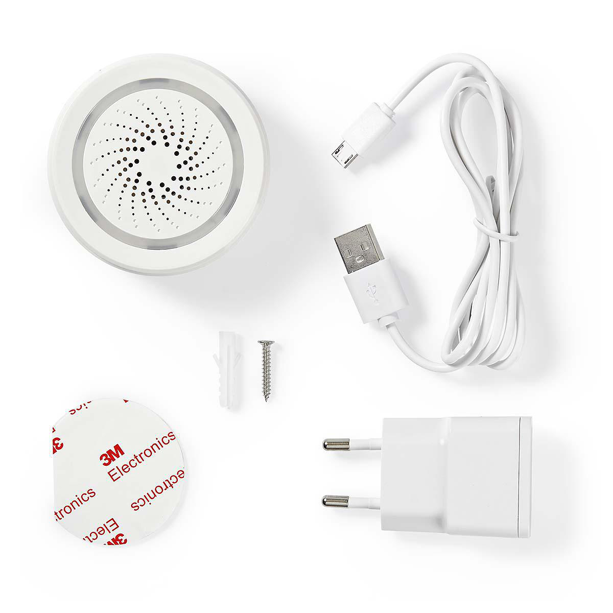 Nedis Wifi smart siren - Larm- eller ljudsignal 85 dB