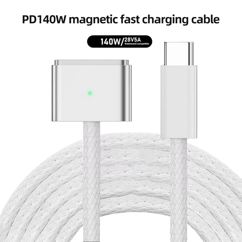 USB-C till Magsafe 3 kabel med LED, 2m