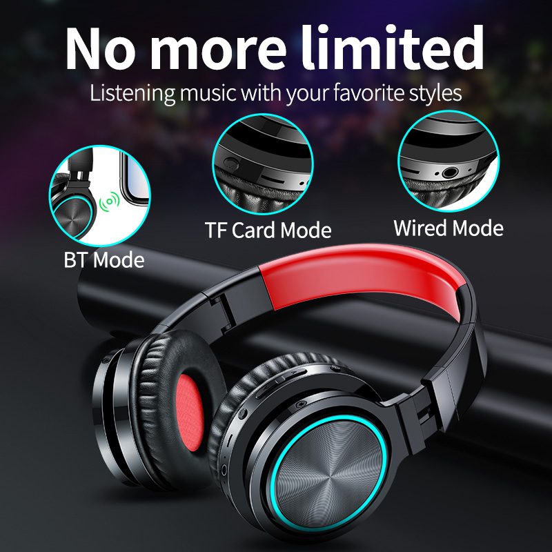 PICUN B12 Trådlösa On Ear Bluetooth-hörlurar, rosa