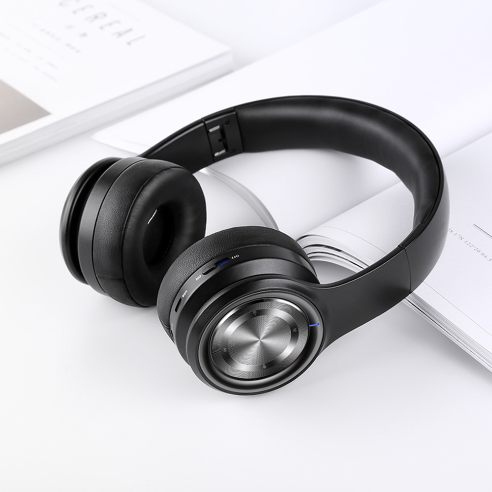 PICUN B26 Trådlösa Over Ear-hörlurar, Bluetooth 5.0, svart