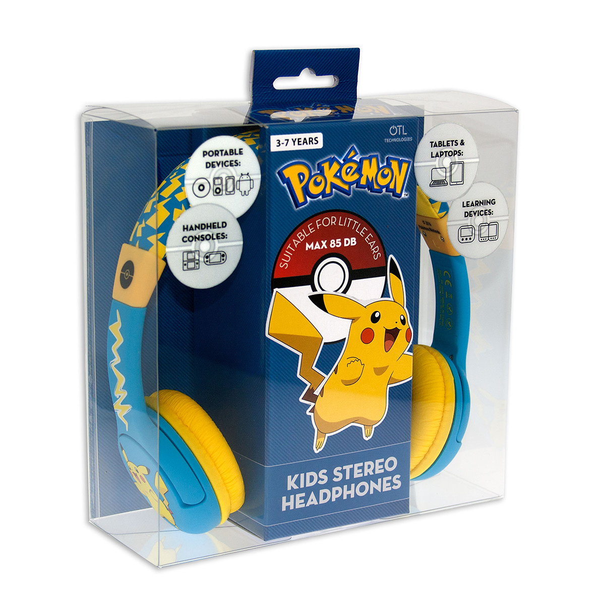POKEMON Hörlur Junior On-Ear 85dB Pikachu