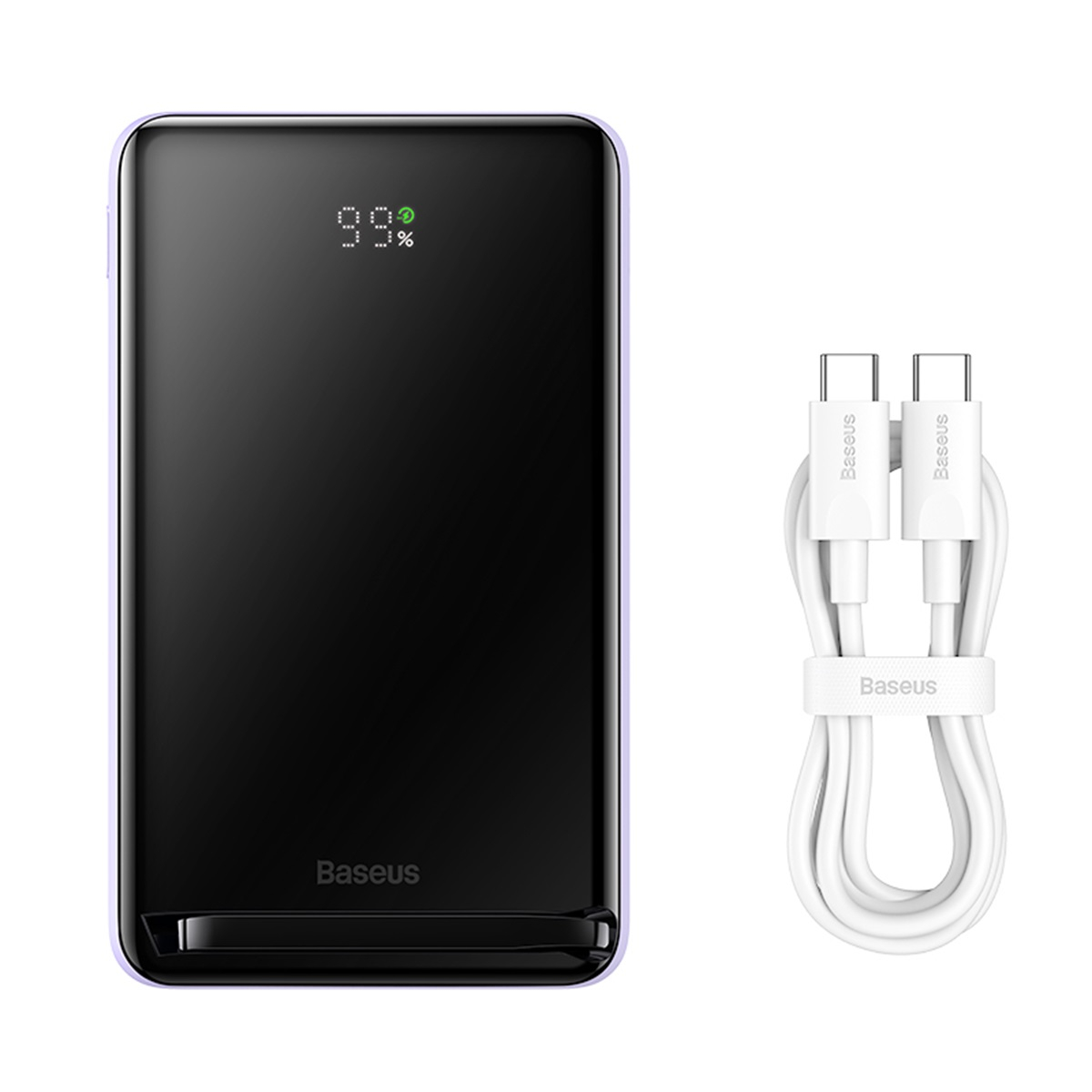 Baseus PPCXZ10 magnetisk powerbank med ställ, 10000mAh