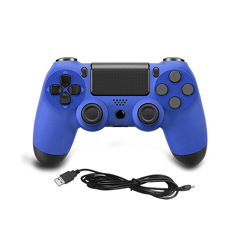PS4 handkontroll med kabel, blå