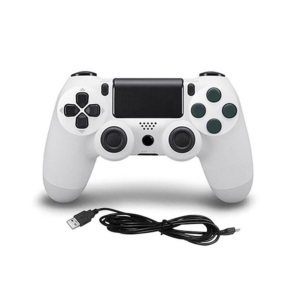 PS4 handkontroll med kabel, vit