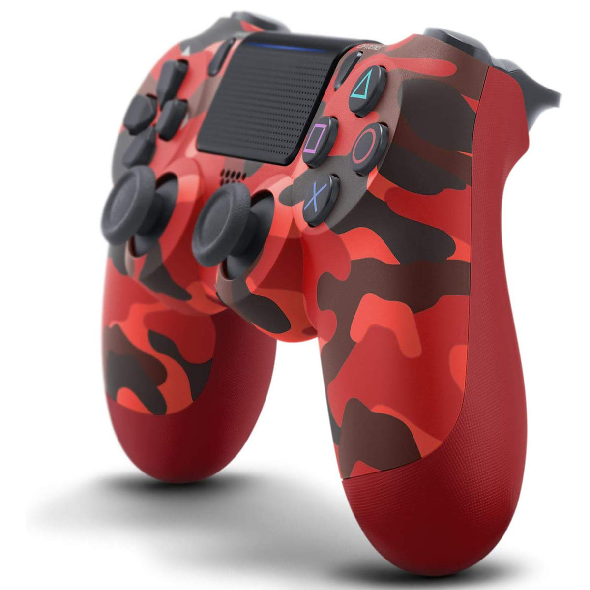 PS4 trådlös handkontroll, camo röd