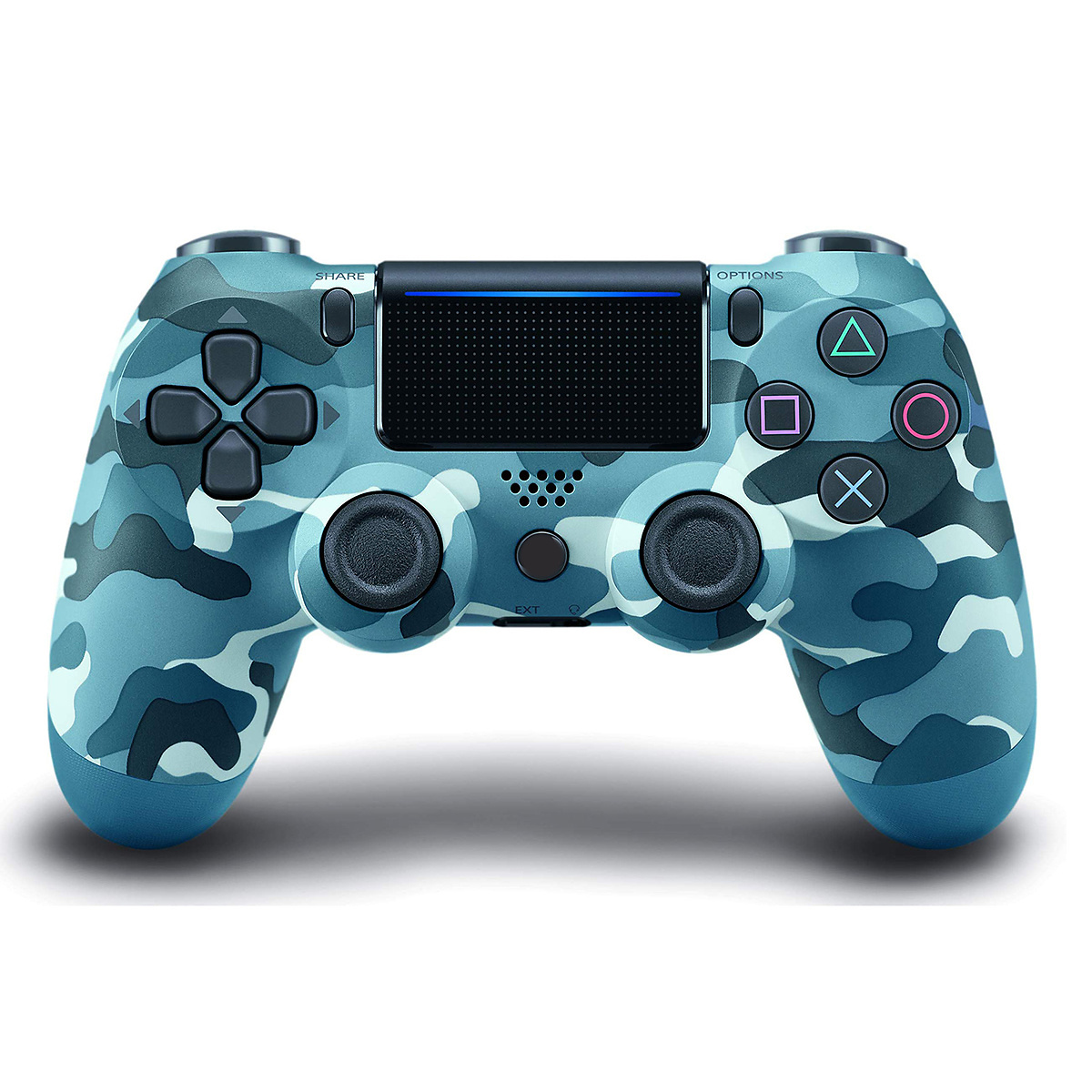 PS4 trådlös handkontroll, camo blå