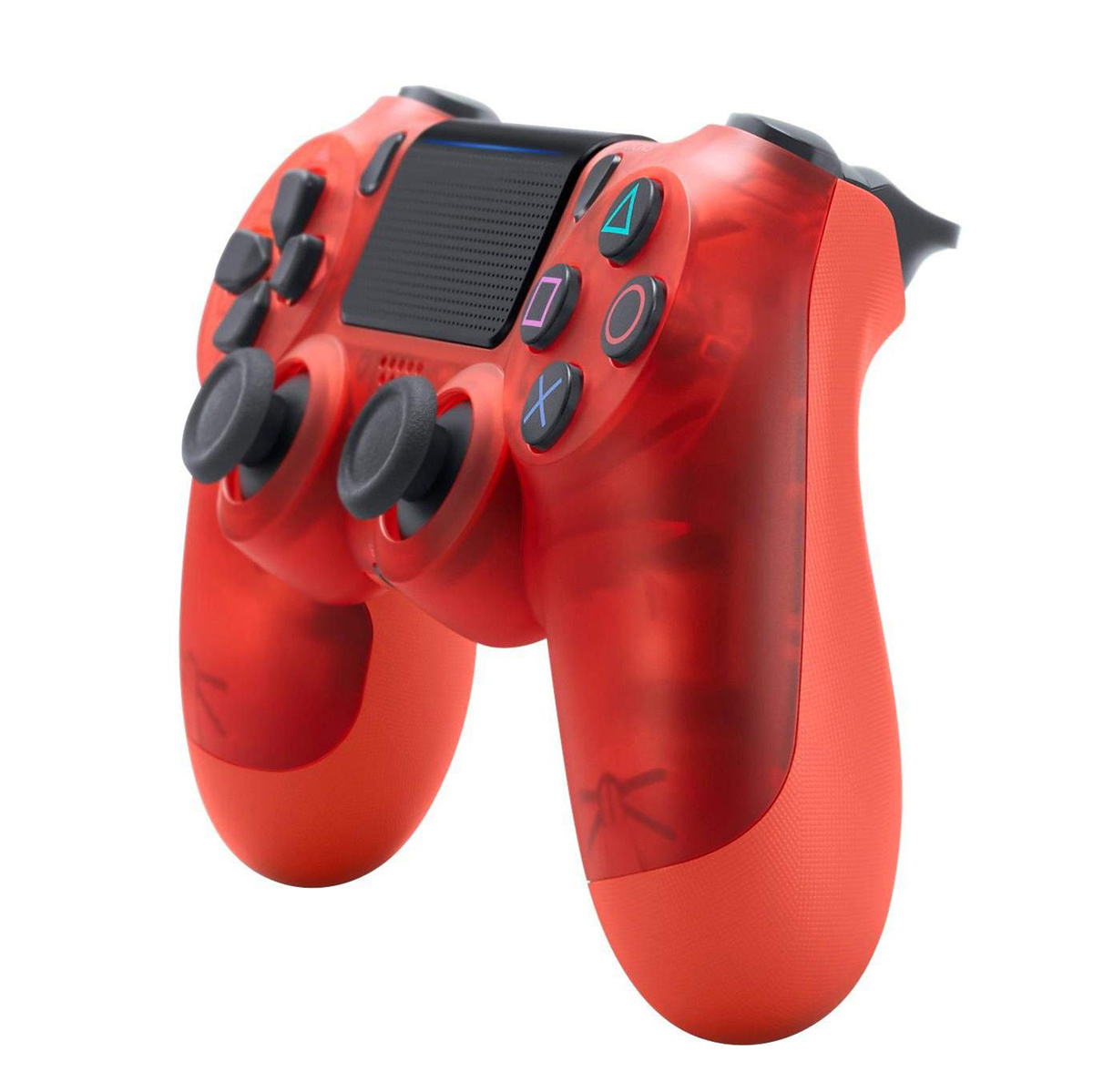 PS4 trådlös handkontroll, kristall röd