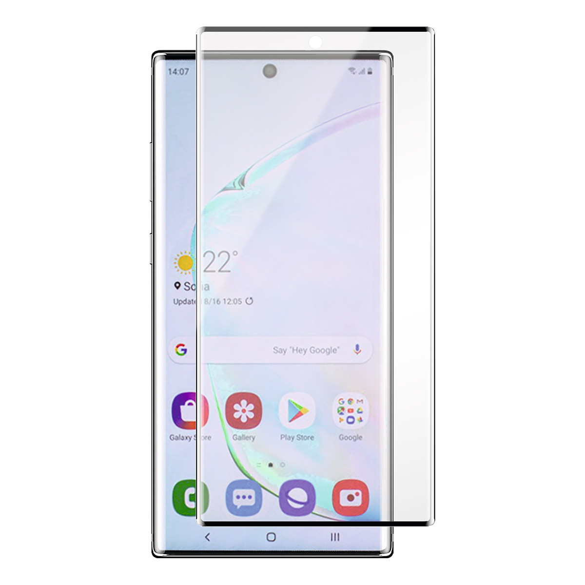 Panzer skärmskydd i härdat glas, Samsung Galaxy Note 10+