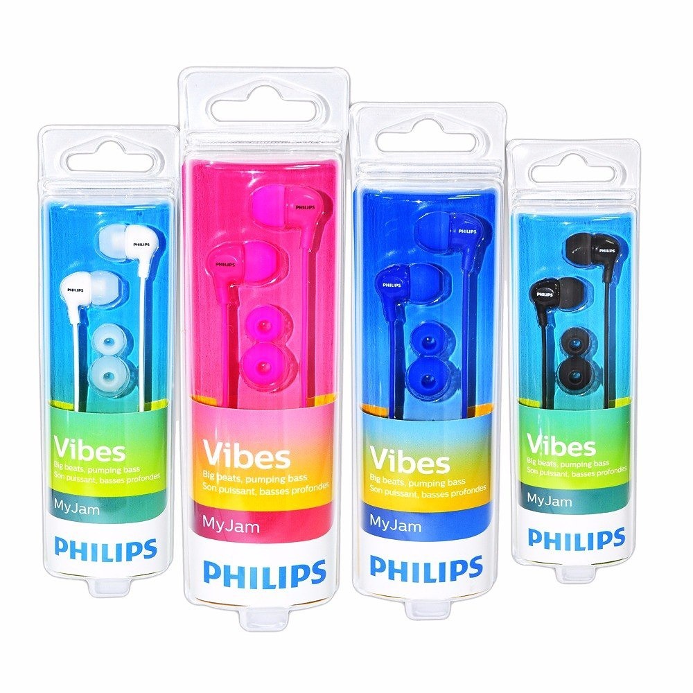 Philips Vibes SHE3705 headset 3.5mm, röd
