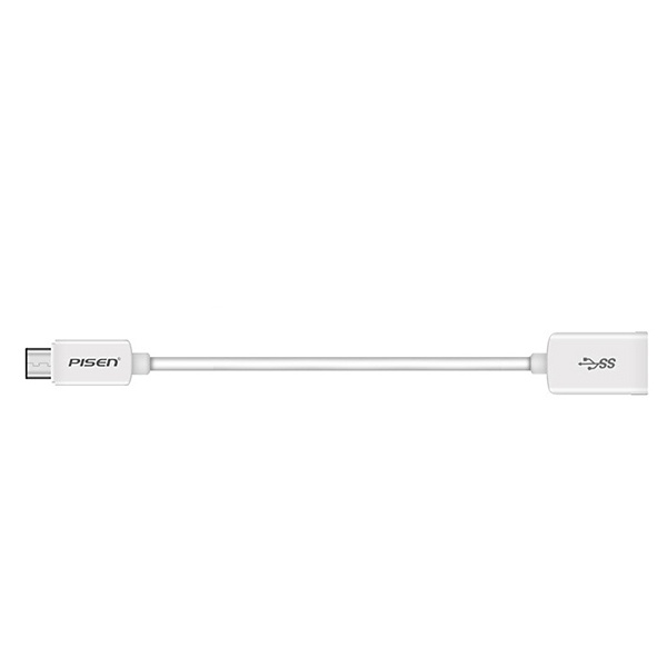 Pisen OTG USB Plug till Micro-USB, 15cm, Macbook Google