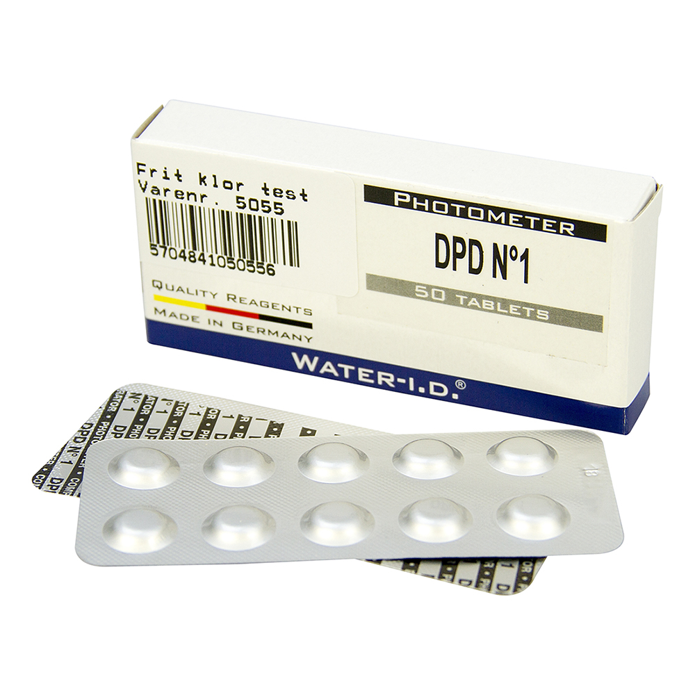 PoolLab Original Testtabletter DPD1 Fritt klor/Brom, 50st