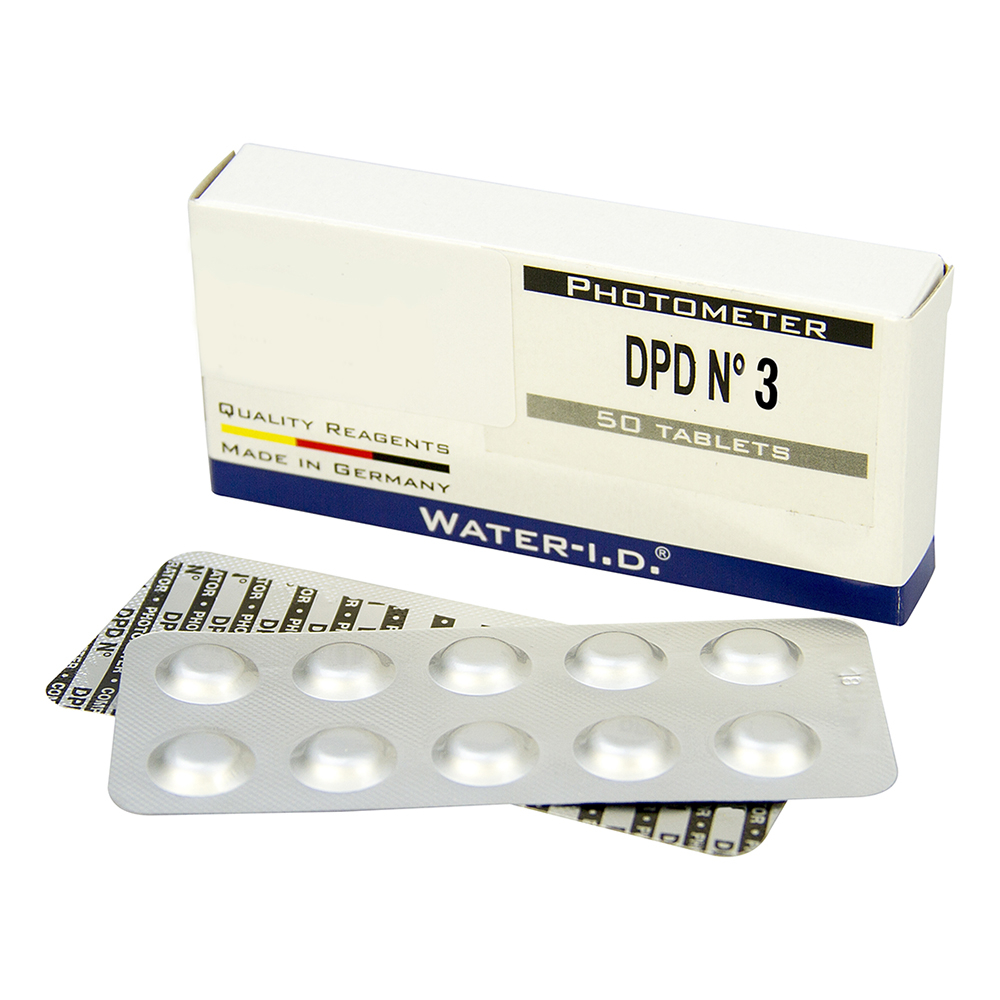 PoolLab Original Testtabletter DPD3 Totalt klor, 50st