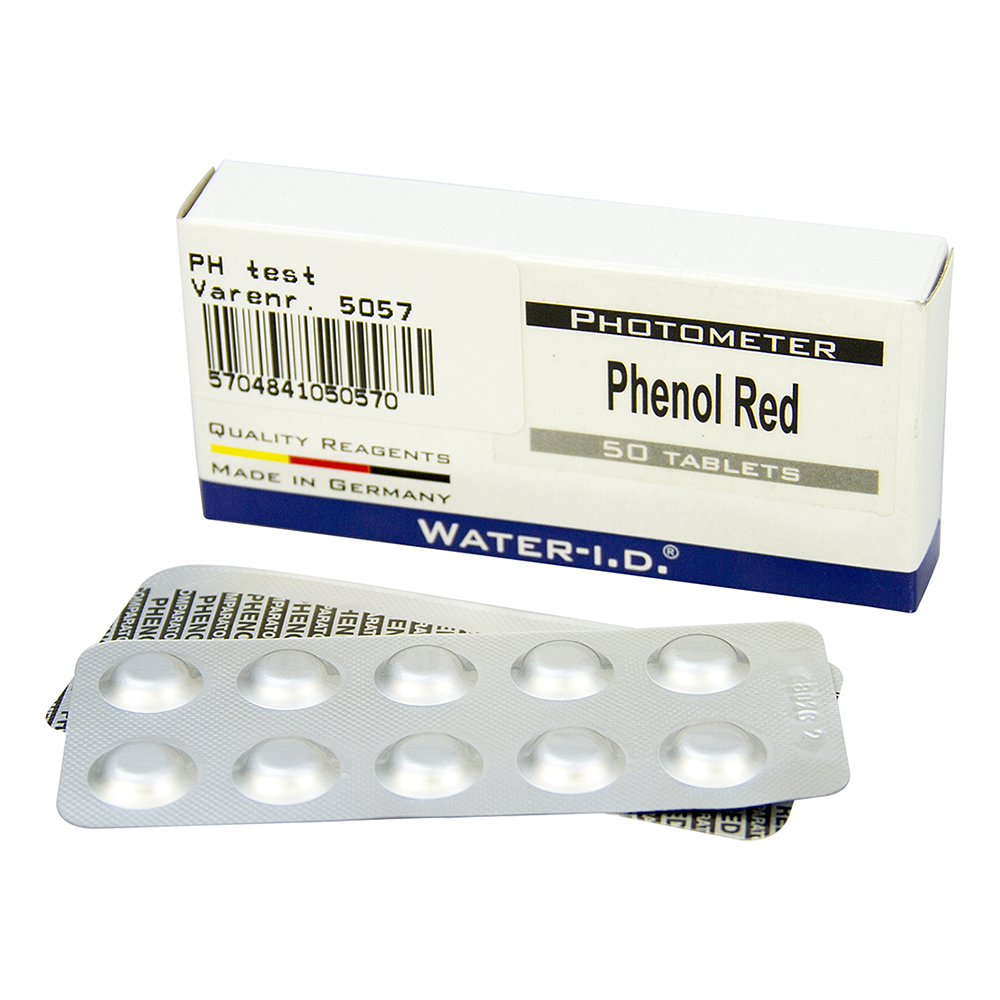 PoolLab Original Testtabletter Fenol Röd pH, 50st