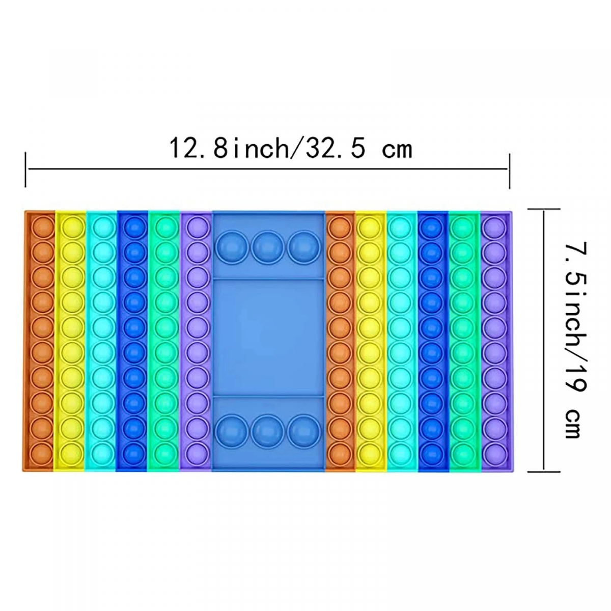 Rektangulär Pop It fidgetspel
