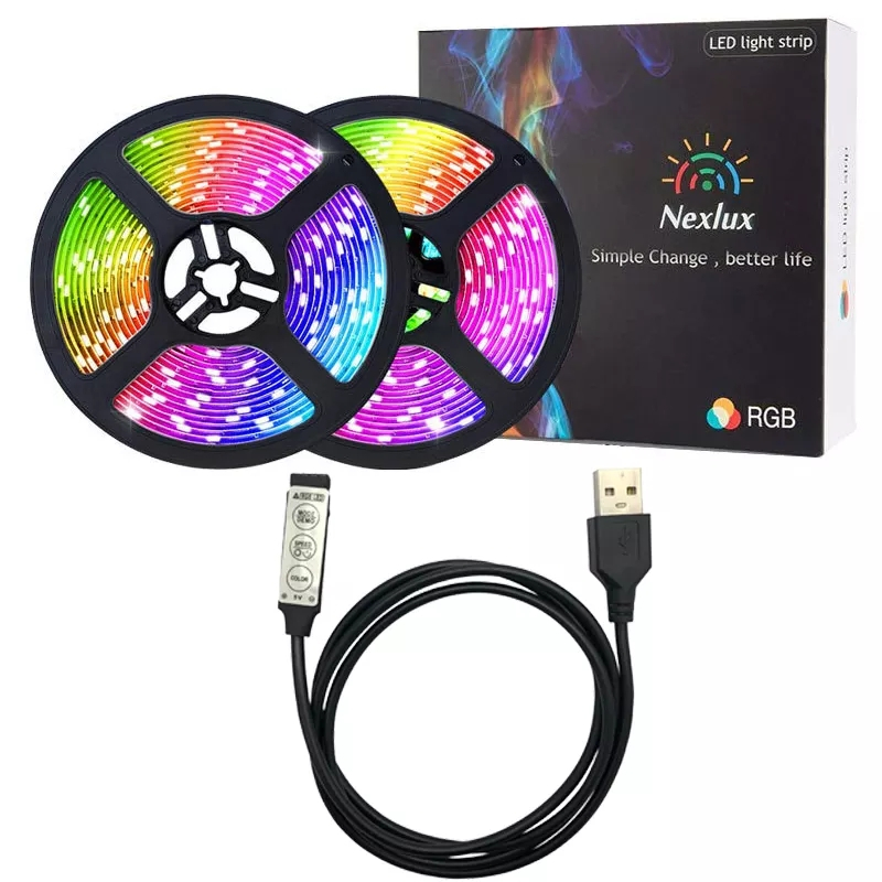 Smart RGB LED-slinga med justerbar ljusstyrka, 7W, 5m