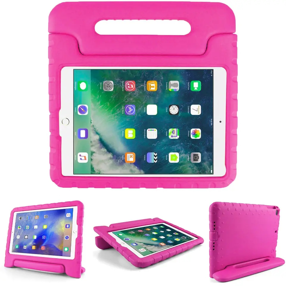 Stöttåligt barnfodral, iPad 10.9" (2022, 10:e gen), rosa