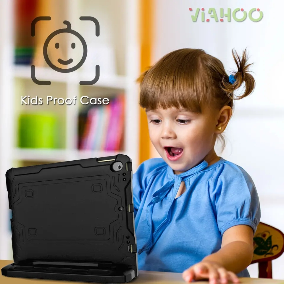 Stöttåligt barnfodral, iPad 10.9" (2022, 10:e gen), svart