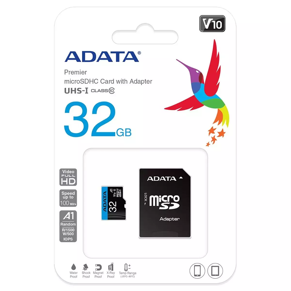 32GB ADATA Premier microSDHC UHS-I klass 10, 100MB/s