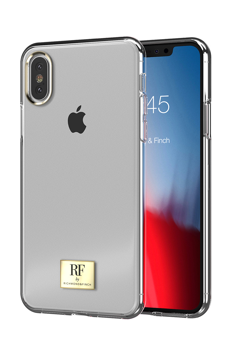 Richmond & Finch skal, iPhone X/XS, transparent svart