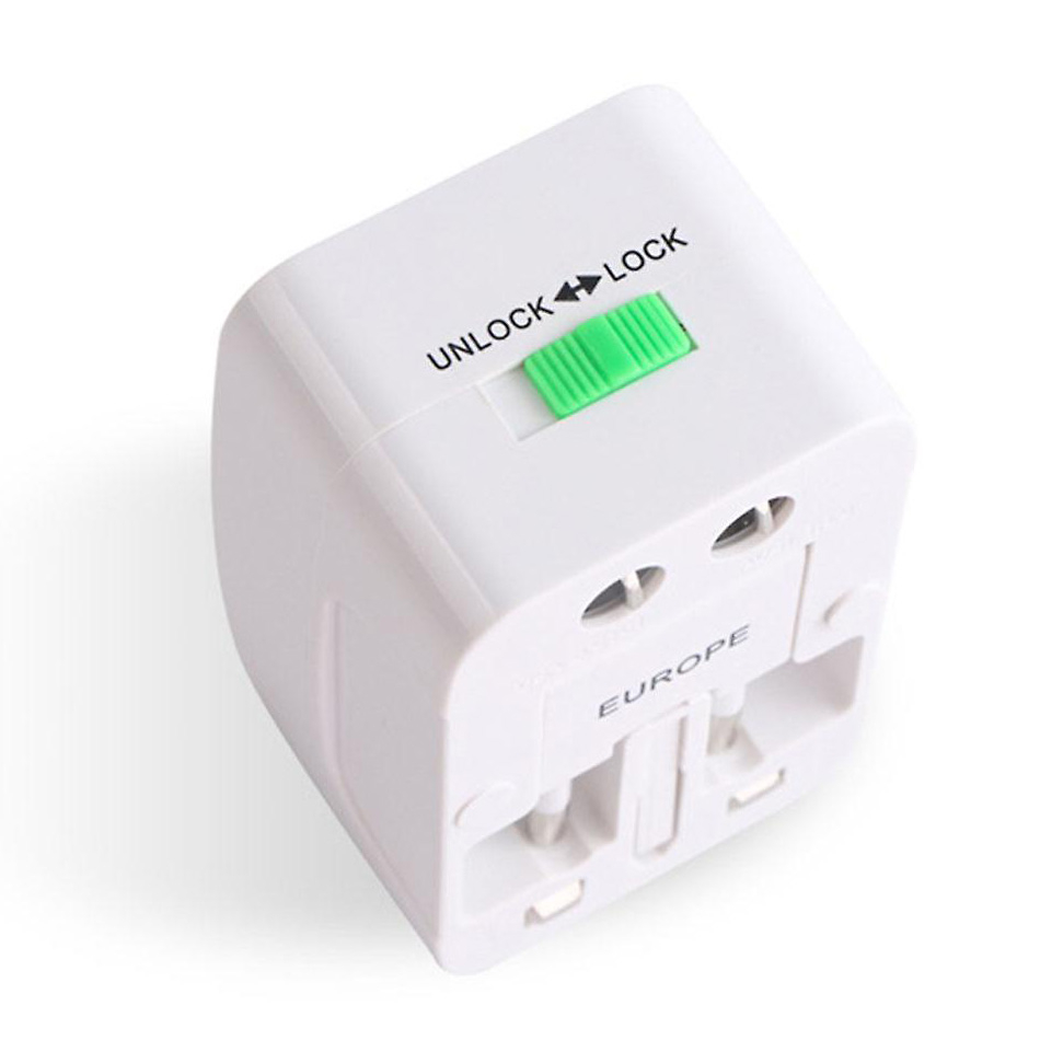 Reseadapter Universalkontakt + 2 USB-portar