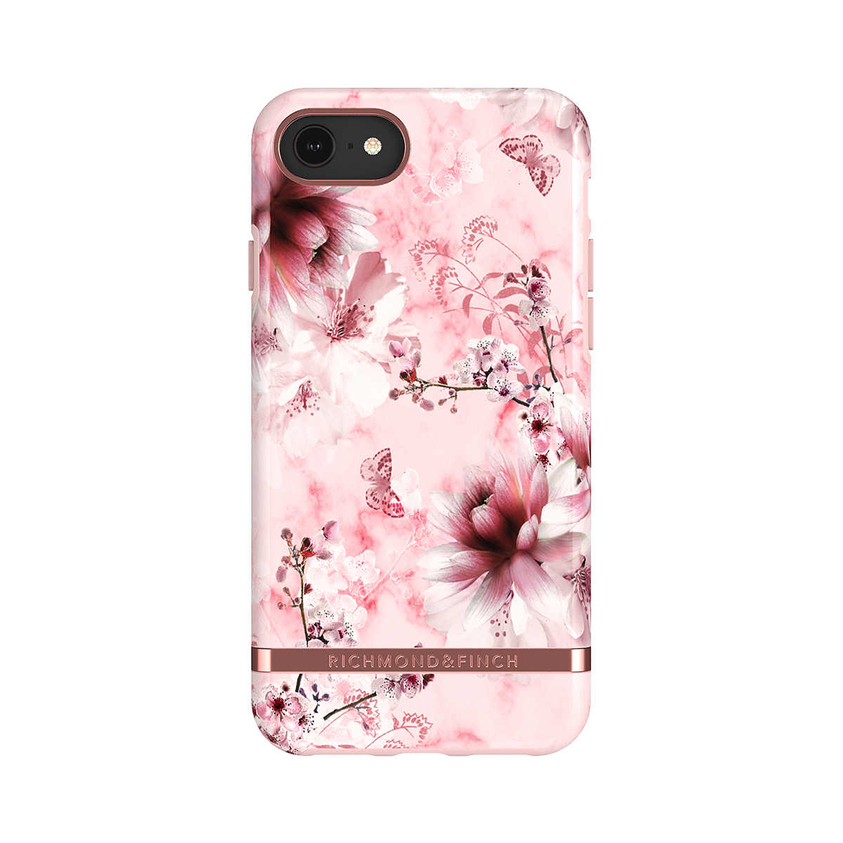Richmond & Finch, Pink Marble Floral, skal för iPhone 6/6s/7/8