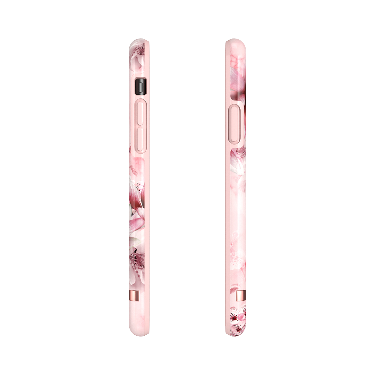 Richmond & Finch, Pink Marble Floral, mobilskal för iPhone XR