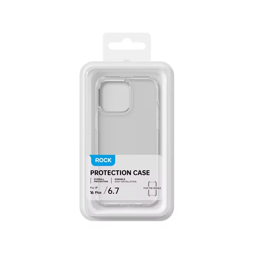 Rock Pure Series transparent skal till iPhone 16