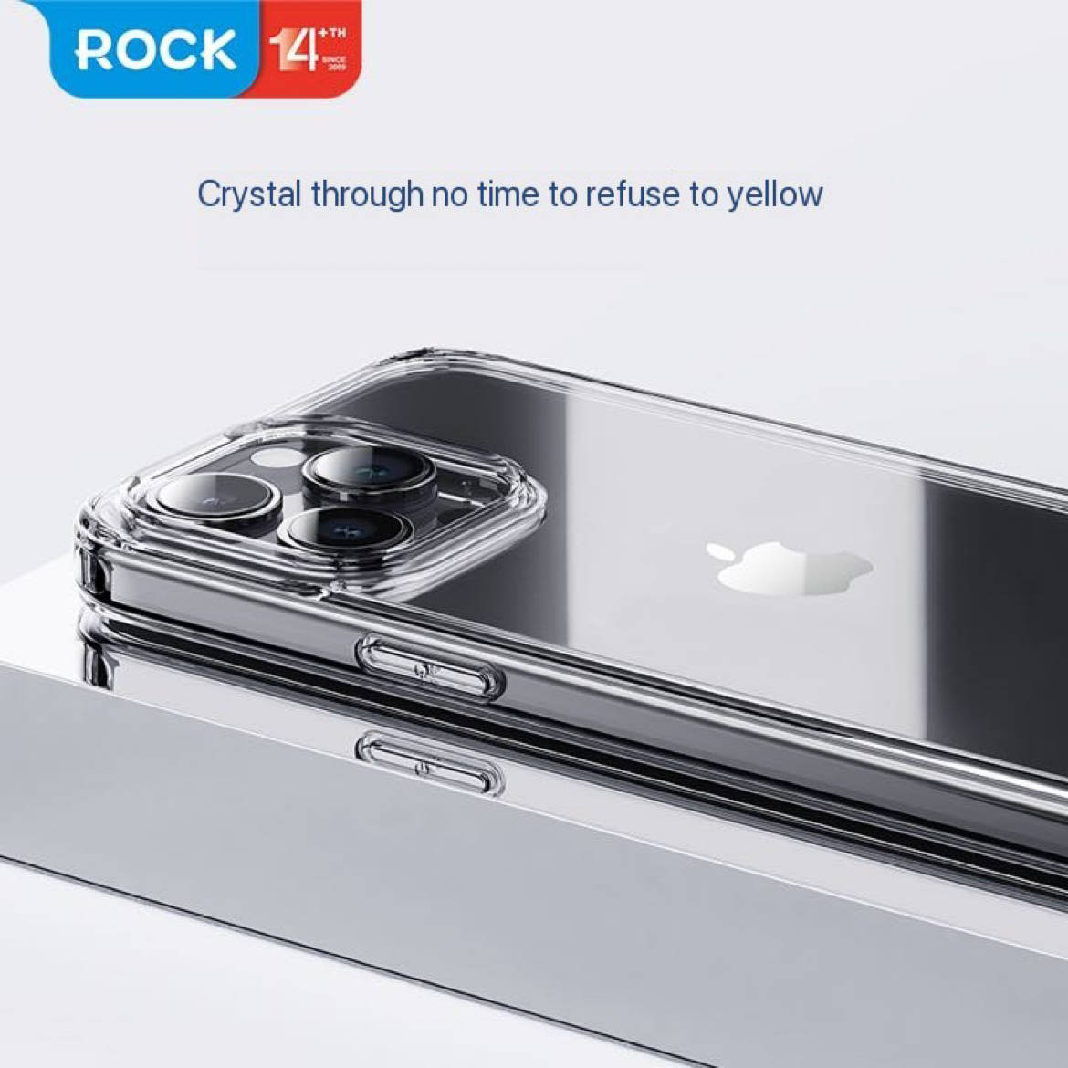 Rock Space Clear transparent skal till iPhone 15 Pro