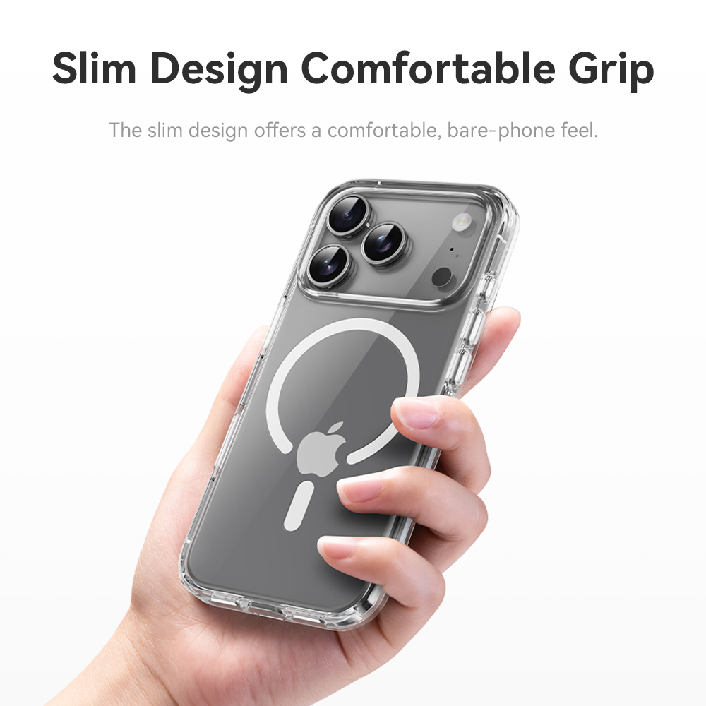 Rock Crystal Shield transparent skal till iPhone 17 Pro Max