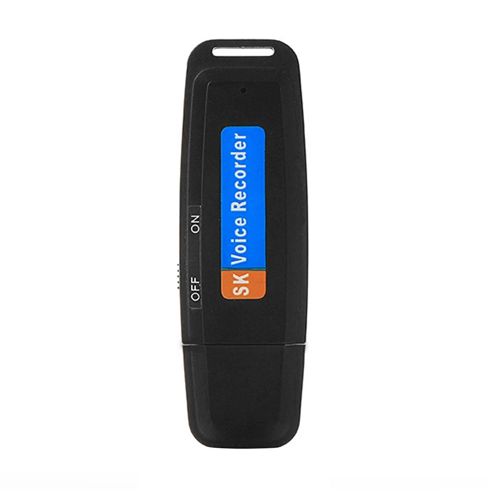 U-Disk SK001 USB 2.0 ljudinspelare/diktafon, WAV, svart