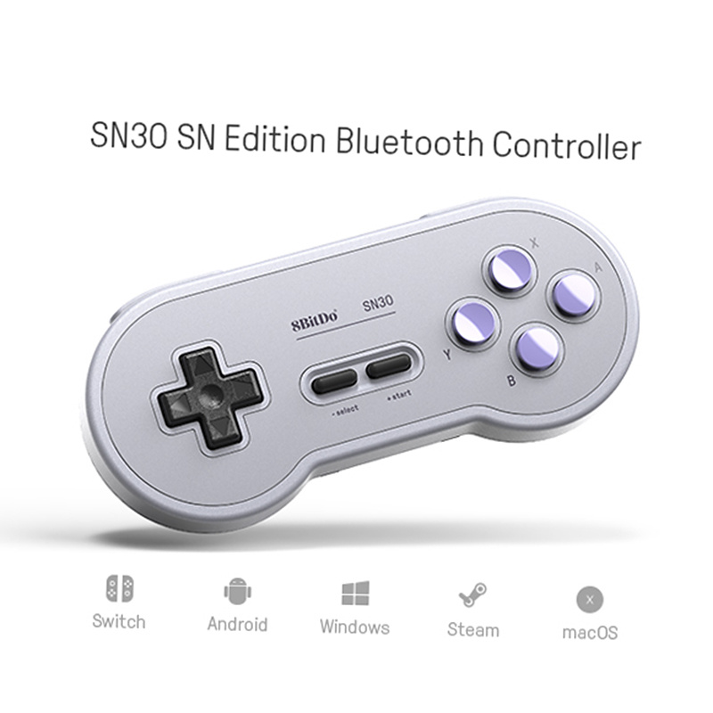 SN30 Handkontroll, Bluetooth Gamepad, SN Edition, grå