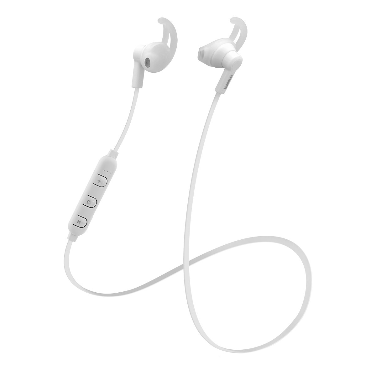 STREETZ Bluetooth Stay-in-ear Headset, Bluetooth 5, vit