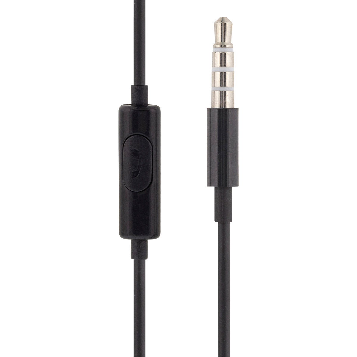 STREETZ Semi-In-Ear hörlurar med mikrofon, 3.5 mm, svart