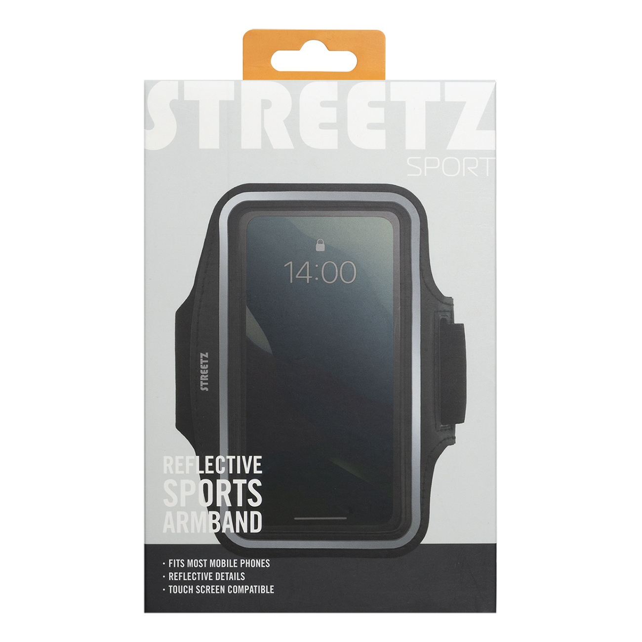 STREETZ Sportarmband med reflexer, 6.5 tum smartphones