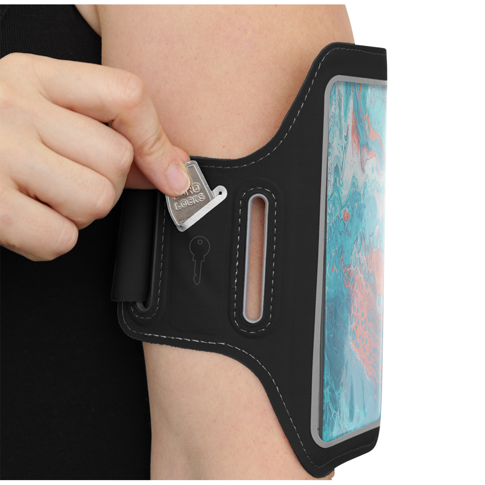 STREETZ Sportarmband med reflexer, 6.5 tum smartphones, svart