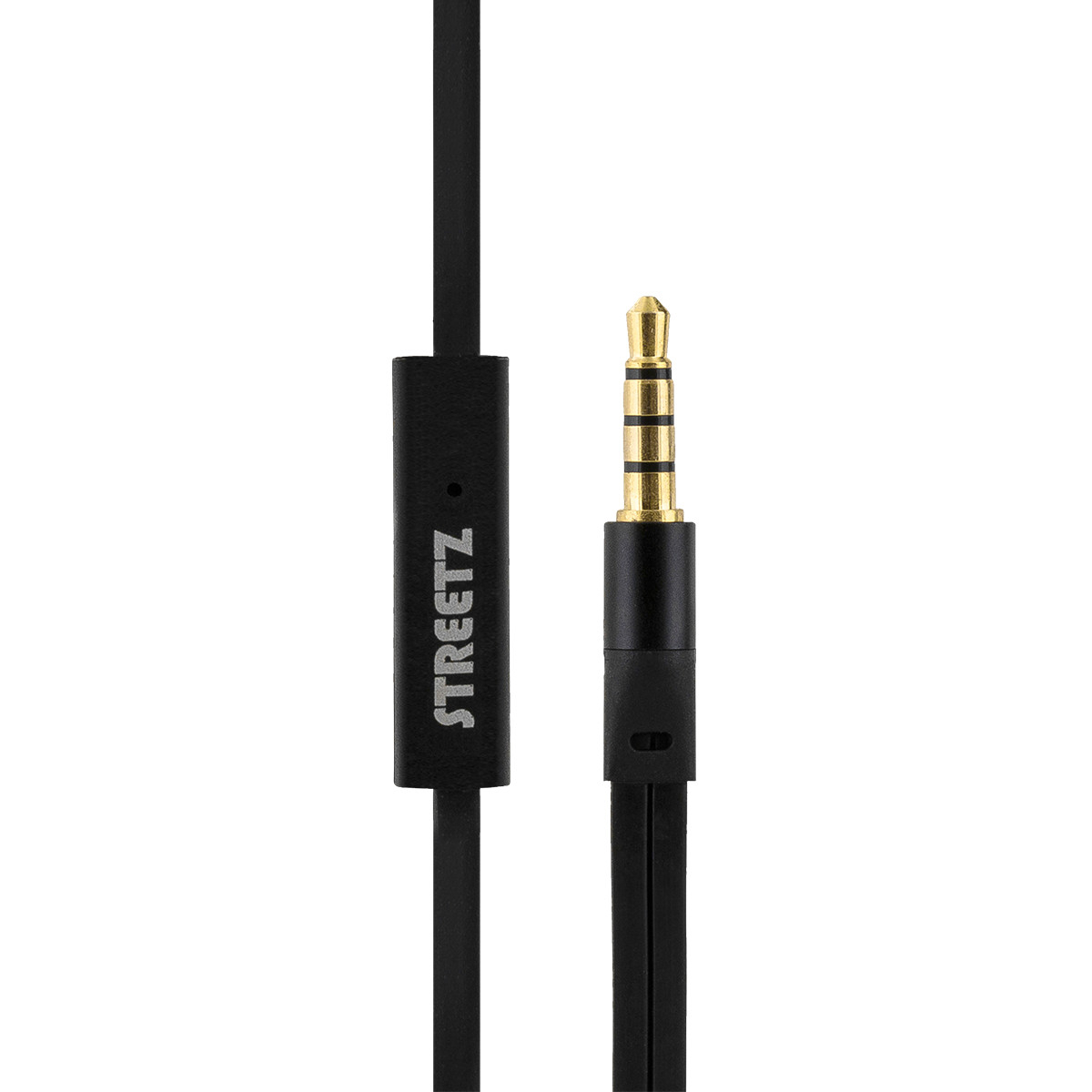 STREETZ Stay-In-Ear sporthörlurar med mikrofon, 3.5 mm, svart