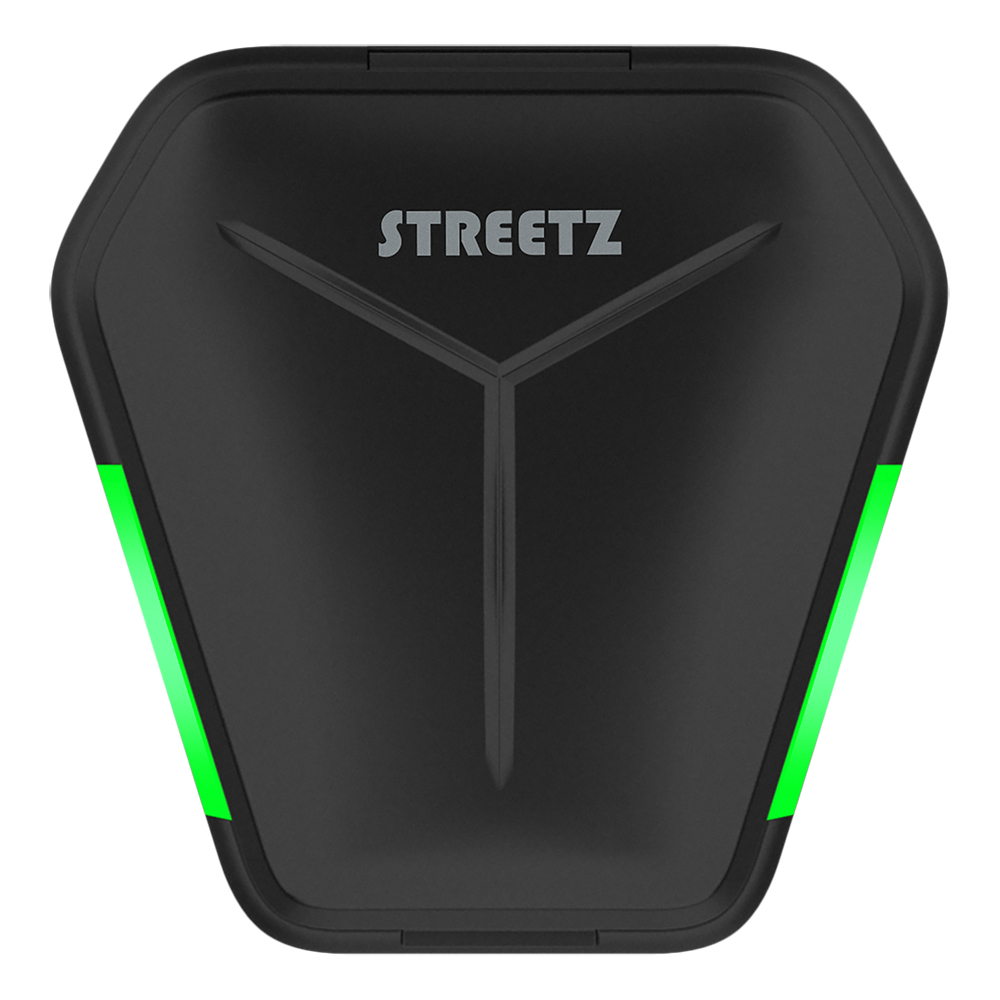 STREETZ  Trådlösa In Ear-hörlurar för gaming, TWS, svart