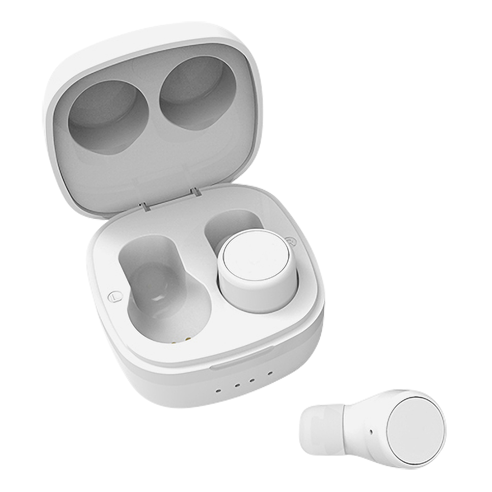 STREETZ TWS trådlösa In Ear-hörlurar, Bluetooth 5, vit