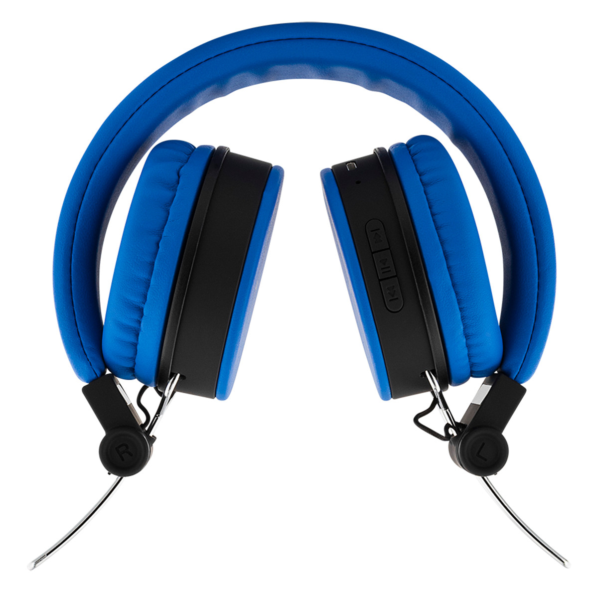 STREETZ Vikbart On Ear-hörlurar, Bluetooth, 3.5 mm, blå