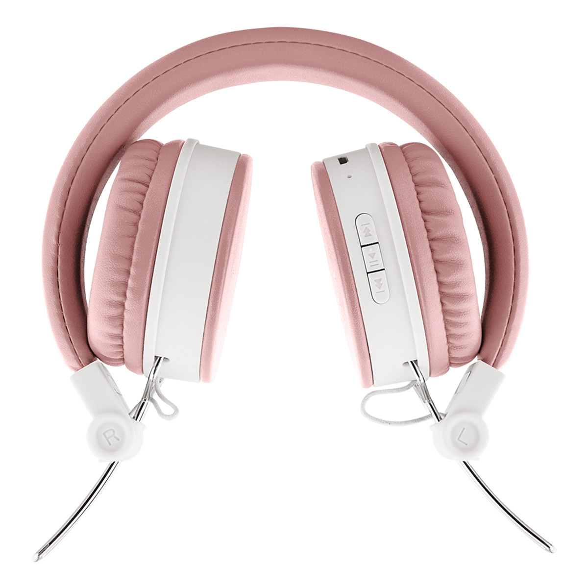 STREETZ Vikbart On Ear-hörlurar, Bluetooth, 3.5 mm, rosa