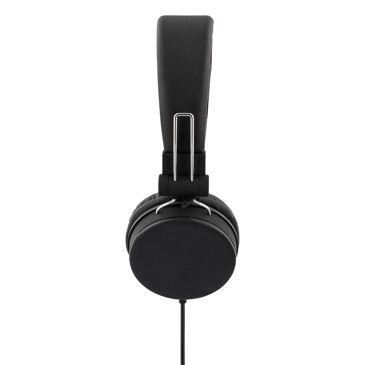 STREETZ vikbara hörlurar med mikrofon, 3.5mm, 1.5m, svart