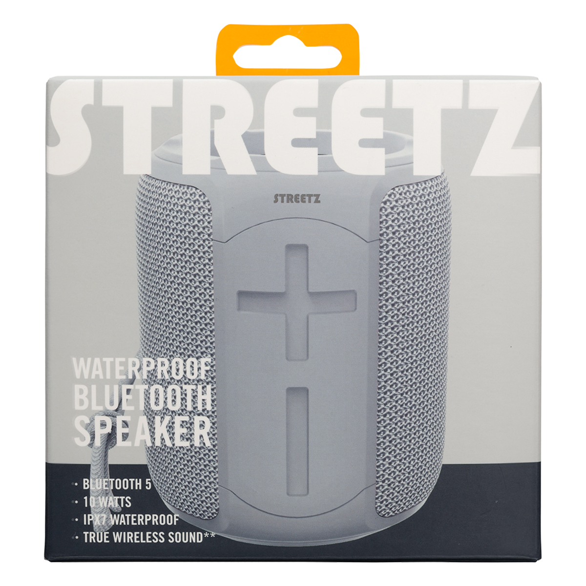STREETZ Vattentålig Bluetooth-högtalare, TWS, 5W, IPX7, grå